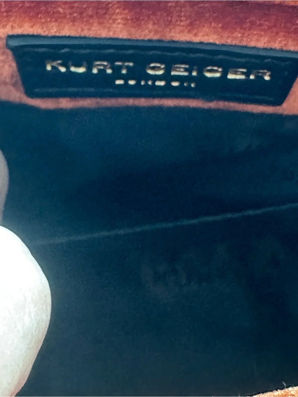 Kurt Geiger‎ Crossbody Bag Orange Velvet Mini Brixton Quilted Studded Luxury
